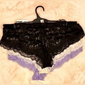 Camie Amber Intimates 3 Pack Of Lace Panties